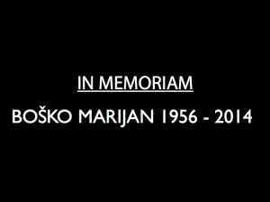 In Memoriam Boško Marijan