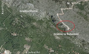 Topografija gradine na Buturovici