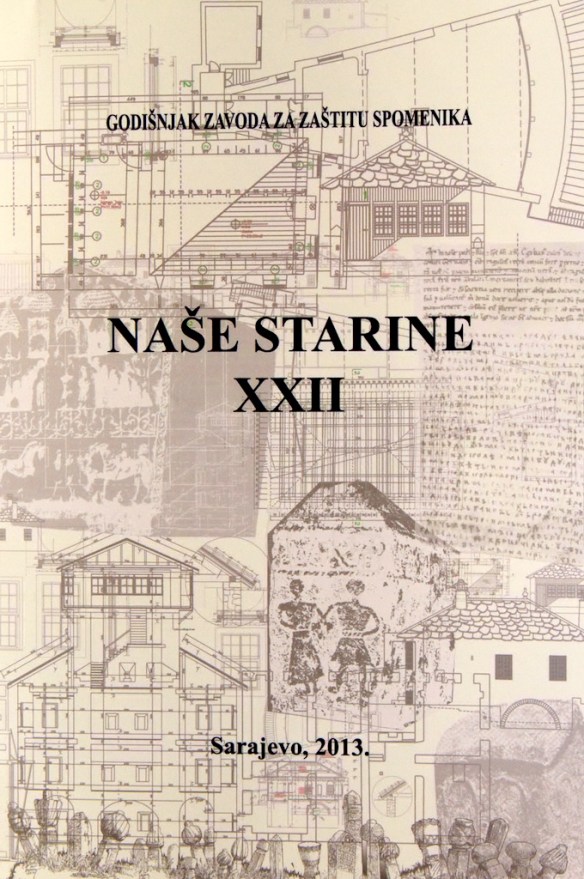Naslovnica časopisa Naše starine br. XXII