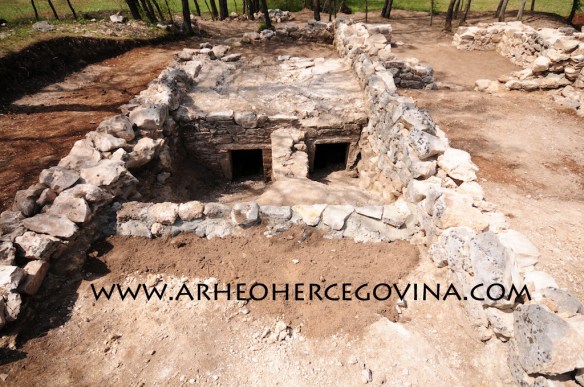 Pogled na južnu prostoriju bazilike i grobnice.